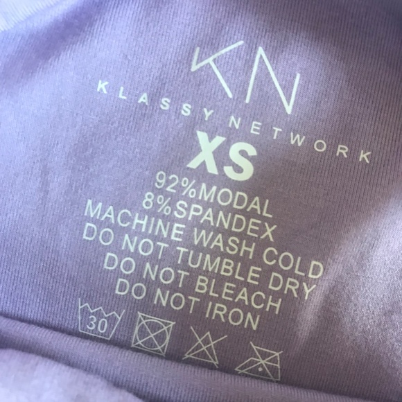 Klassy Network lilac mock neck tank top crop brami - Picture 4 of 5